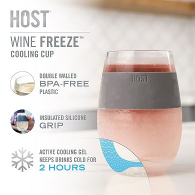 Wine FREEZE Translucent Cups (set of 4) by HOST
