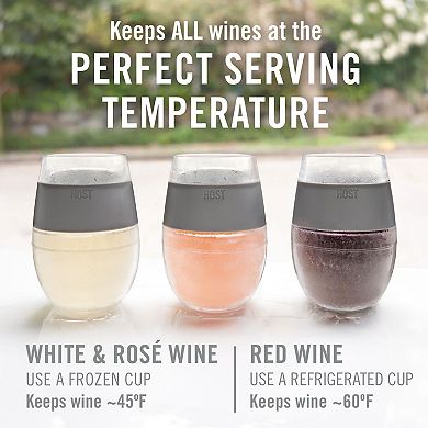 Wine FREEZE Translucent Cups (set of 4) by HOST