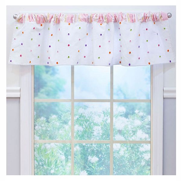 Pink Confetti Window Valance, 1 Pack