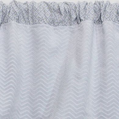 Gray Chevron Window Valance, 1 Pack