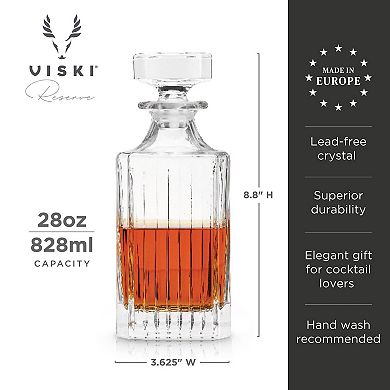Reserve Milo Crystal Liquor Decanter By Viski