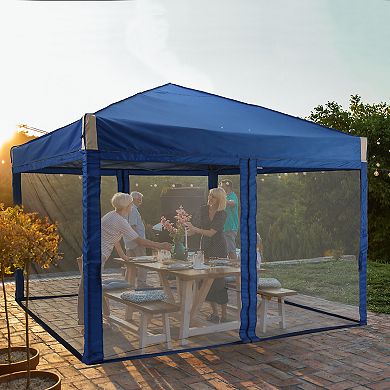 Aoodor Pop Up Canopy Tent with Removable Mesh Sidewalls