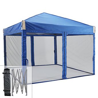 Aoodor Pop Up Canopy Tent with Removable Mesh Sidewalls