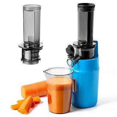 Ventray Essential Ginnie Juicer Compact Small Cold Press Juicer, Masticating Slow Juicer