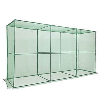 Aoodor 12' x 4' x 6' Crop Cage Plant Protection Netting Tent with Zipper