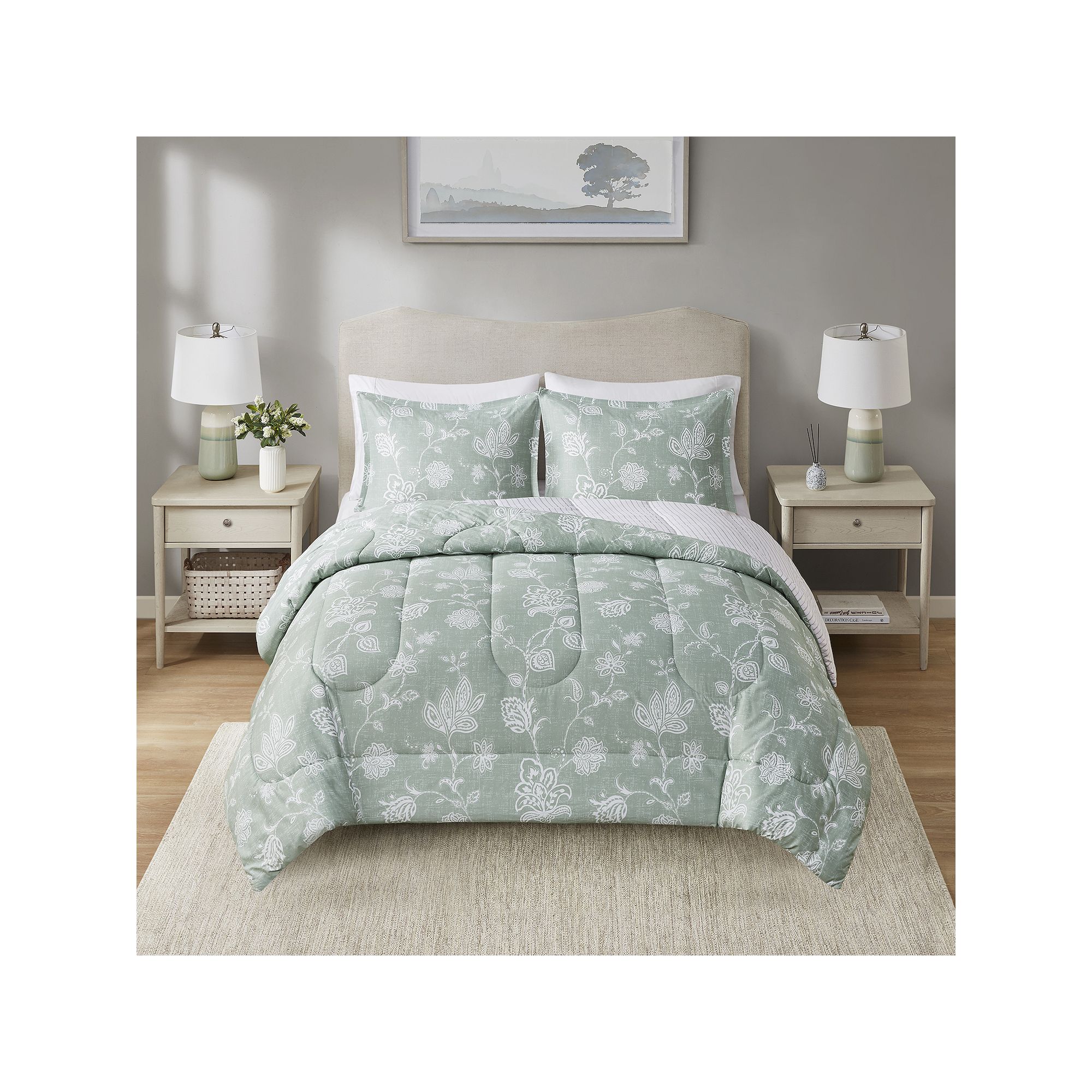 Madison Park Essentials Comforter Set, Country Damask