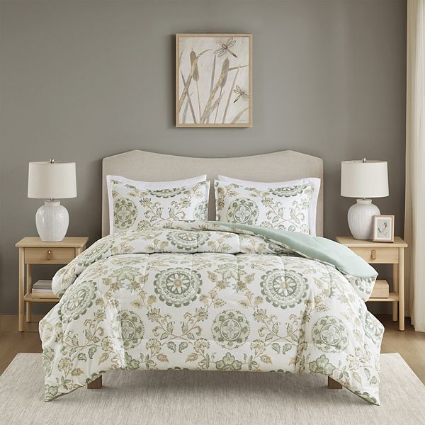 Madison Park Essentials Comforter Set - Scroll Medallion (KING)