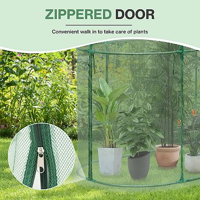 Aoodor 10'x3.3'x5' Crop Cage Plant Protection Netting Tent with Zipper