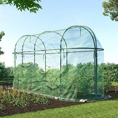 Aoodor 10'x3.3'x5' Crop Cage Plant Protection Netting Tent with Zipper