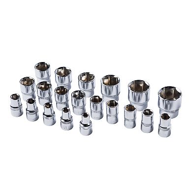 MAXPOWER 1/2" Drive Standard Socket Set (8mm - 32mm), Metric, 20PCS