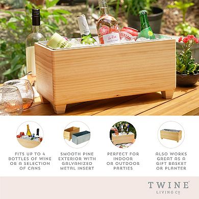 Wooden Beverage Tub by Twine Living