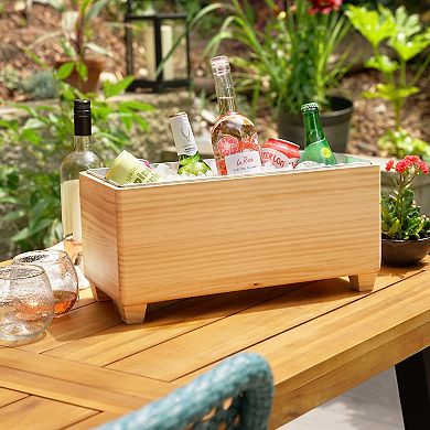 Wooden Beverage Tub by Twine Living