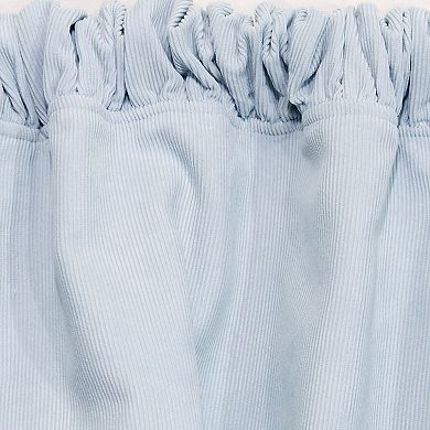 Blue Corduroy Window Valance, 1 Pack