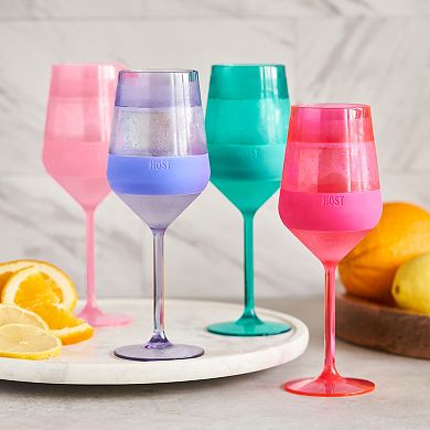 Wine FREEZE Stemmed in Tinted Set (set of 4) by HOST