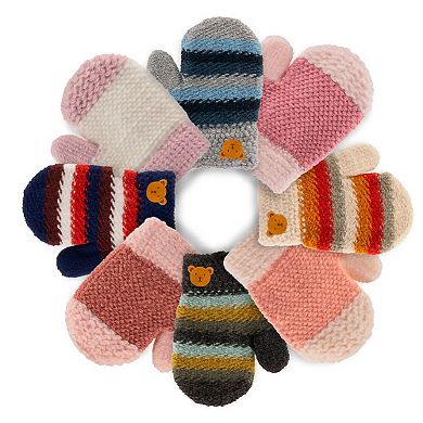 Soft Knit Mittens for Babies - Warm Unisex Mitten for Kids