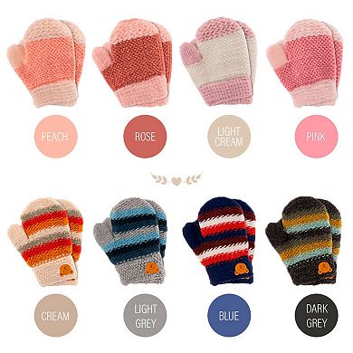 Soft Knit Mittens for Babies - Warm Unisex Mitten for Kids