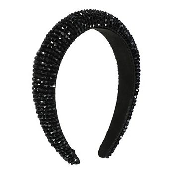 Rhinestone Headband Bling Headband Accessories for Women 1.18 Inch Wide