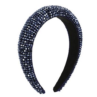 Rhinestone Headband Bling Headband Accessories for Women 1.18 Inch Wide