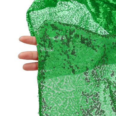 Polyester Sequin Dining Room Parties Dances Round Tablecloth 1 Pc, 71" X 71"