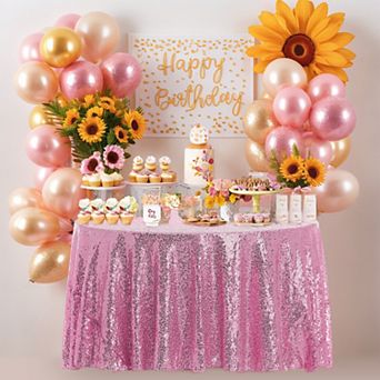 Polyester Sequin Dining Room Parties Dances Round Tablecloth 1 pc 71" X 71"