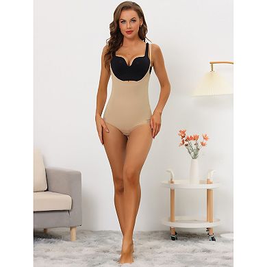 Women's Mesh Tummy Control Slimming Sculpting Adjustable Straps Open Bust Full Shapewear