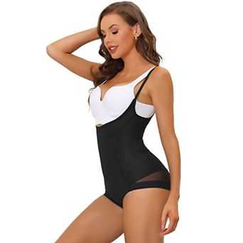 Women's Mesh Tummy Control Slimming Sculpting Adjustable Straps Open Bust Full Shapewear