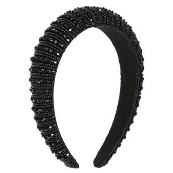 Crystal Headband Rhinestone Hairband for Women 1.2 Inch Wide