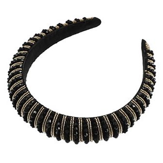 Crystal Headband Rhinestone Hairband for Women 1.2 Inch Wide