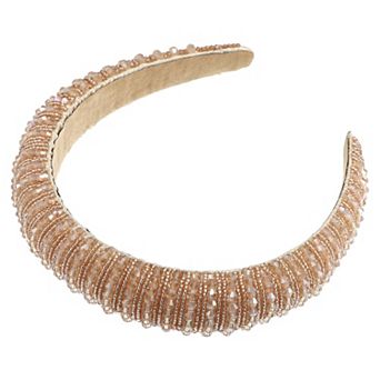Crystal Headband Rhinestone Hairband for Women 1.2 Inch Wide