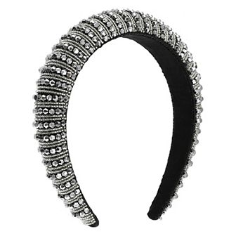 Crystal Headband Rhinestone Hairband for Women 1.2 Inch Wide