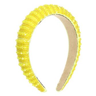 Crystal Headband Rhinestone Hairband for Women 1.2 Inch Wide