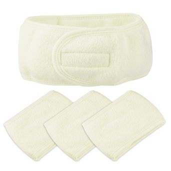 4 pc Spa Headband Soft Women Hair Bands for Face Washing Bath Yoga