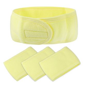 4 pc Spa Headband Soft Women Hair Bands for Face Washing Bath Yoga