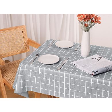 Rectangle Wrinkle Resistant Waterproof Table Cover 1 Pc, 55" x 79"