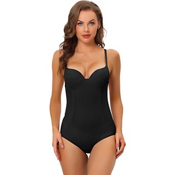 Women's Adjustable Shoulder Strap Tummy Control Shaping Full Leotard