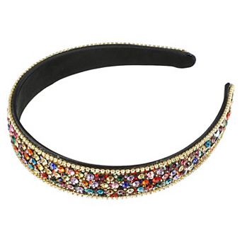 Women Rhinestone Headband Bejewelled Hairband for Girl Ladies