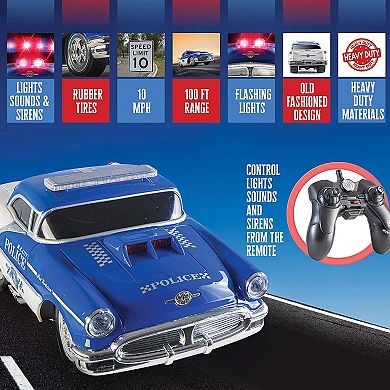 Rc Police Car For Kids With Lights, Sirens, And Easy Control