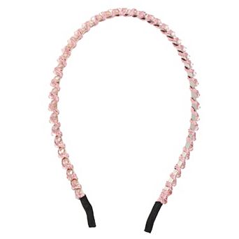 1 pc Rhinestone Hair Hoop Headband Hairband for Women 0.24 Inch Wide