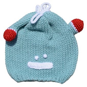 Kid's Beanie Hat Hand-knitted Frog Wool Beanie Cap