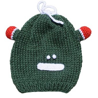 Kid's Beanie Hat Hand-knitted Frog Wool Beanie Cap