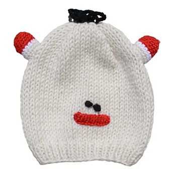 Kid's Beanie Hat Hand-knitted Frog Wool Beanie Cap