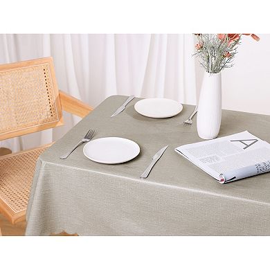 Rectangle Oil-Proof Spill-Proof Water Resistance Table Cover 1 Pc, 55" x 118"