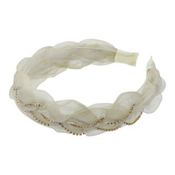 1 pc Mesh Rhinestone Chain Headband Hair Accessories 1.1 Inch Wide