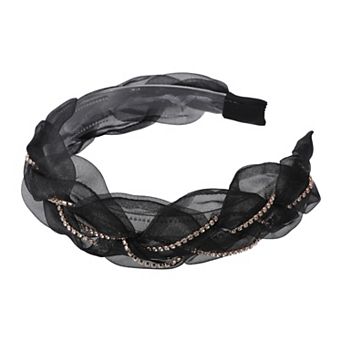 1 pc Mesh Rhinestone Chain Headband Hair Accessories 1.1 Inch Wide