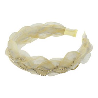 1 pc Mesh Rhinestone Chain Headband Hair Accessories 1.1 Inch Wide