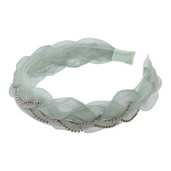 1 pc Mesh Rhinestone Chain Headband Hair Accessories 1.1 Inch Wide