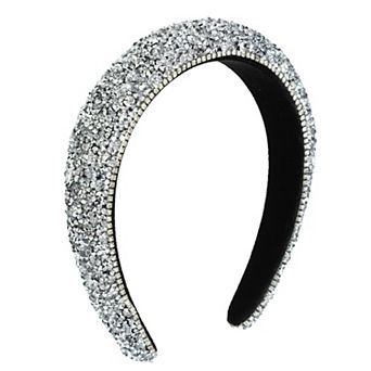 Rhinestone Headband Padded Hairband Hair Accessories 1.18"