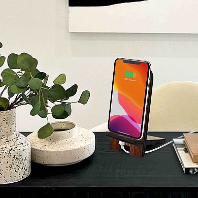 Little Miracle Cell Phone Stand Family Decor Wood Mobile Holder Organizer