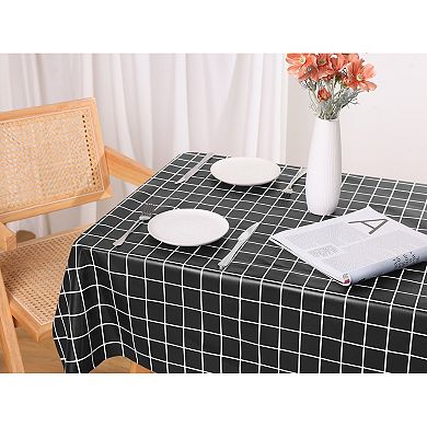 Rectangle Wrinkle Resistant Waterproof Table Cover 1 Pc, 55" x 71"