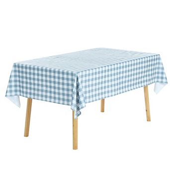 Rectangle Wrinkle Resistant Waterproof Pvc Table Cover 1 pc 55" X 71"